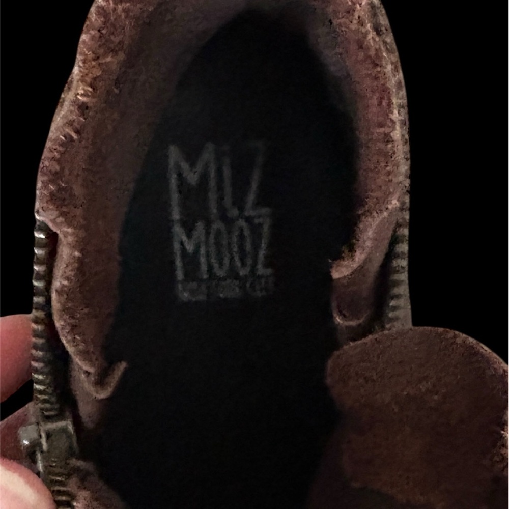 Miz Mooz Luna Rich Brown Ankle Booties - Picture 9 of 9